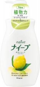 японская косметика Kracie Naive Мыло жидкое для тела c экстракт лимона