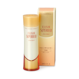 японская косметика Shiseido ELIXIR superieur CE emulsion II Увлажняющая эмульсия II- для нормальной кожи.Является третьим этапом трехступенчатой базовой проце­дуры ухода за кожей