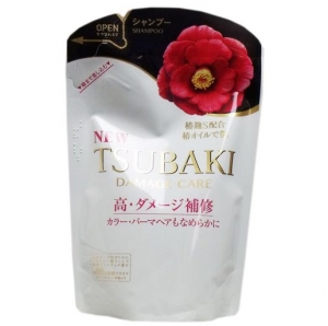 Shiseido Tsubaki Damage Шампунь для поврежденных волос с маслом камелии 345мл мягкая упаковка 