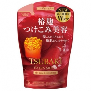 Shiseido Tsubaki Extra Moist Увлажняющий кондиционер для волос с маслом камелии 380мл мягкая упаковка