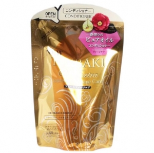 Shiseido Tsubaki Extra Oil Насыщенный увлажняющий кондиционер для поврежденных волос с маслом камелии 330мл мягкая упаковка 