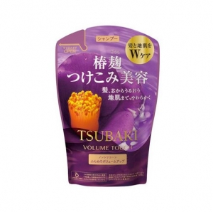 Shiseido Tsubaki Volume Touch Шампунь для волос с маслом камелии 380мл мягкая упаковка