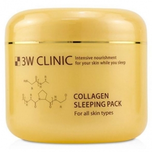 3W Clinic Collagen Sleeping Pack Укрепляющая маска ночного действия с коллагеном