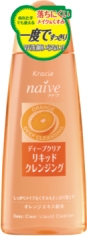японская косметика Kracie Naive Средство для удаления макияжа и глубокой очистки пор кожи с экстрактом плодов апельсина