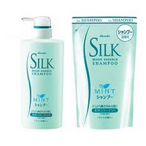 Японская косметика Kracie  Silk Mint Moist Essence Shampoo