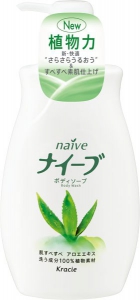 японская косметика Kracie Naive Мыло жидкое для тела с экстрактом алоэ