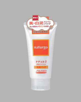 японская косметика Shiseido NATURGO Маска для лица с натуральной белой глиной. 120 г.