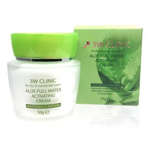 Крем для лица 3W Clinic Aloe Full Water Activating Cream