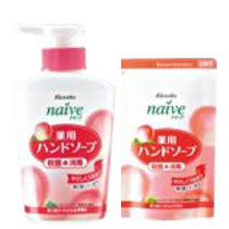 Японская косметика Kracie Naive Жидкое мыло для рук с экстрактом персика