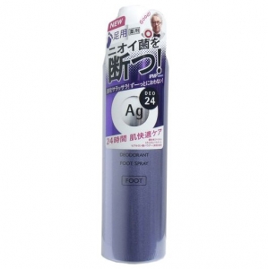 Shiseido Ag+ deo24 спрей антиперспирант с ионами серебра для ног без запаха 142g  