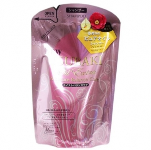 Shiseido Tsubaki Extra Oil Насыщенный увлажняющий шампунь для волос с маслом камелии 330мл мягкая упаковка  