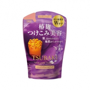 Shiseido Tsubaki Volume Touch Кондиционер для волос с маслом камелии 380мл мягкая упаковка