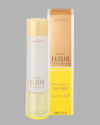 японская косметика Shiseido ELIXIR superieur toning lotion Лосьон с подтягивающим эффектом втягивает широкие поры, придает коже упругость